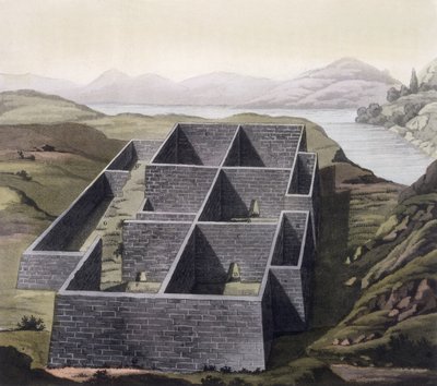 Remains of an Inca palace at Callo, Peru, from 